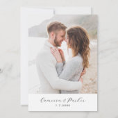 Save The Date Wellfleet MA Cape Cod Map Mariage noir et blanc (Dos)