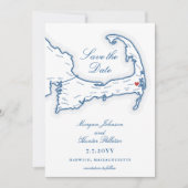 Save The Date Wequassett Resort Cape Cod Code QR Mariage (Devant)