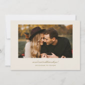 Save The Date We're Getting Married Multi Photo Cream (Dos)