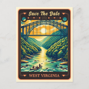 Save the date   West Virginia Invitation Briefkaar Briefkaart