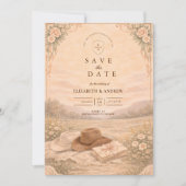Save The Date Western Meadow Keepsake Wedding (Devant)
