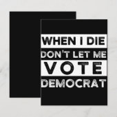 Save The Date When I Démagogue de Don't Let Me Vote (Devant / Derrière)