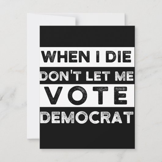Save The Date When I Démagogue de Don't Let Me Vote (Devant)