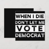 Save The Date When I Démagogue de Don't Let Me Vote (Devant / Derrière)