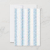 Save The Date Whimsical Blue White Watercolor Stripe Wedding (Dos)