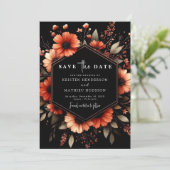 Save The Date Whimsical Boho Terracotta Mariage (Debout devant)