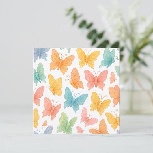 Save The Date "Whimsical Butterflies" (Debout devant)