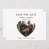 Save The Date Whimsical Heart Enregistrer La Date Photo (Devant / Derrière)