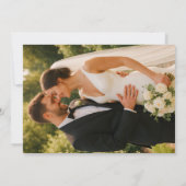 Save The Date Whimsical Luxury ivoire Floral Style Mariage front (Dos)