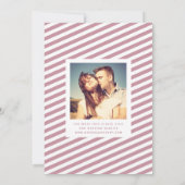 Save The Date Whimsical Mod 3-Photo Enregistrer La Date | Mauve (Dos)