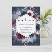 Save The Date Whimsical Printable Bourgogne (Debout devant)