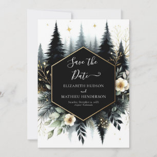 Save The Date Whimsical Printable Enchanted Mariage forestier