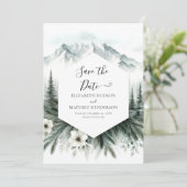 Save The Date Whimsical Printable Mountain Mariage (Debout devant)