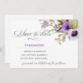 Save The Date Whispers Lavender Blossom (Devant / Derrière)