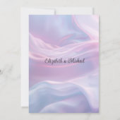 Save The Date Whispers of Silk : Dreamy Pastel Waves Pink Blue (Dos)