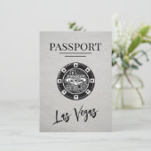 Save The Date White Las Vegas Passport Enregistrer La Date (Debout devant)