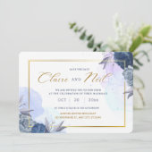 Save The Date White Minimalist Enregistrer L'Invitation Date (Debout devant)