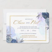 Save The Date White Minimalist Enregistrer L'Invitation Date (Devant)