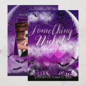 Save The Date Wicked Fun Halloween Love Moon Enregistrer la date (Devant / Derrière)