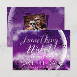 Save The Date Wicked Fun Love Moon Enregistrer la date avec/ Pho