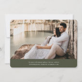 Save The Date Wild Meadow Wreath Floral Photo (Dos)