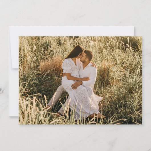 Save The Date Wildflower Boho Wedding Photo (Dos)
