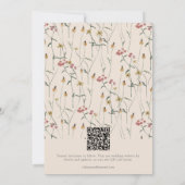 Save The Date Wildflower Floral Boho Fall Meadow Wedding Photo (Dos)