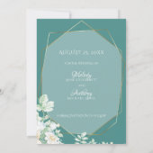 Save the date | Wildflowers en bessen geometrisch (Achterkant)