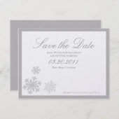Save The Date Winter Wonderland Enregistrer la date (Devant / Derrière)