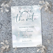 Save The Date Winter Wonderland Mariage de neige