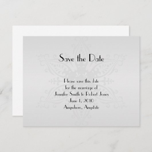 Save The Date Winter Wonderland Wedding Enregistrer la date (Devant / Derrière)