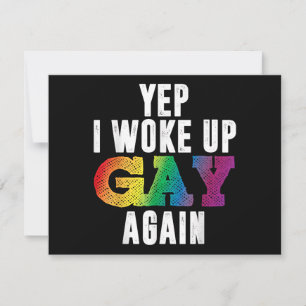 Save The Date Woo Up Gay - Fierté Rainbow Queer Gay CSD Party LG