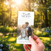 Save The Date Worth the Wait Wedding Postponement Bookmark Photo