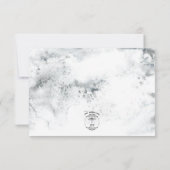 Save The Date Wreath d'hiver et Mariage cardinal (Dos)