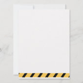 Save The Date Yellow Cute Construction Truck Boys 2nd Birthday (Dos)