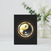 Save The Date Yin Yang or sur noir (Debout devant)
