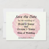 Save The Date Zinnia aux nuances d'orange (Devant)