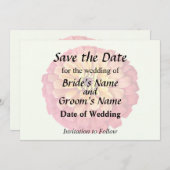 Save The Date Zinnia aux nuances d'orange (Devant / Derrière)