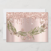 Save The Date Zwarte Roos Bloemige Bos Drips (Achterkant)