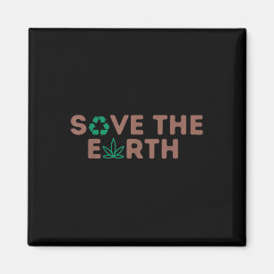 Save the Earth Planet Recyclen het milieu Magneet