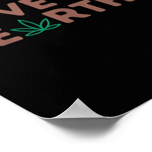 Save the Earth Planet Recyclen het milieu Poster (Hoek)