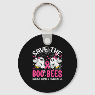 Save The Ees Boo Bees Borstkanker Halloween Vrouwe Sleutelhanger