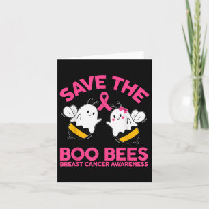 Save the Ees Boo Bijen Borstkanker Halloween Vrouw Kaart