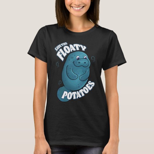SAVE THE FLOATY POTATOES T-SHIRT (Voorkant)