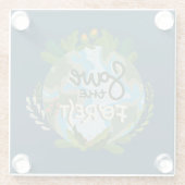 Save the Forest Glazen Onderzetter (Achterkant)