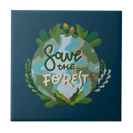 Save the Forest Tegeltje