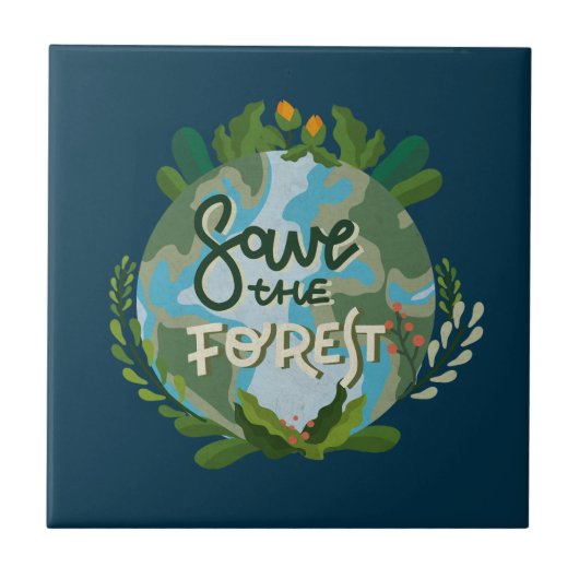 Save the Forest Tegeltje (Voorkant)