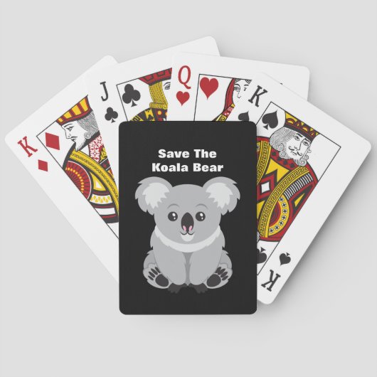Save The Koala Bear Pokerkaarten (Achterkant)