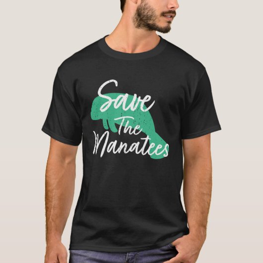 Save The Manatees T-shirt (Voorkant)