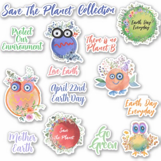Save The Planet Collection Sticker -> Save The Pl (Voorkant)